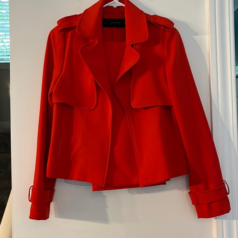 ZARA Suit set- Jacket Size Small Pants Size Medium Waist 28